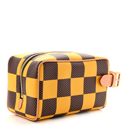 Louis Vuitton Damier Pop Dopp Kit Toilet Pouch Jaune Mat 3 of 10
