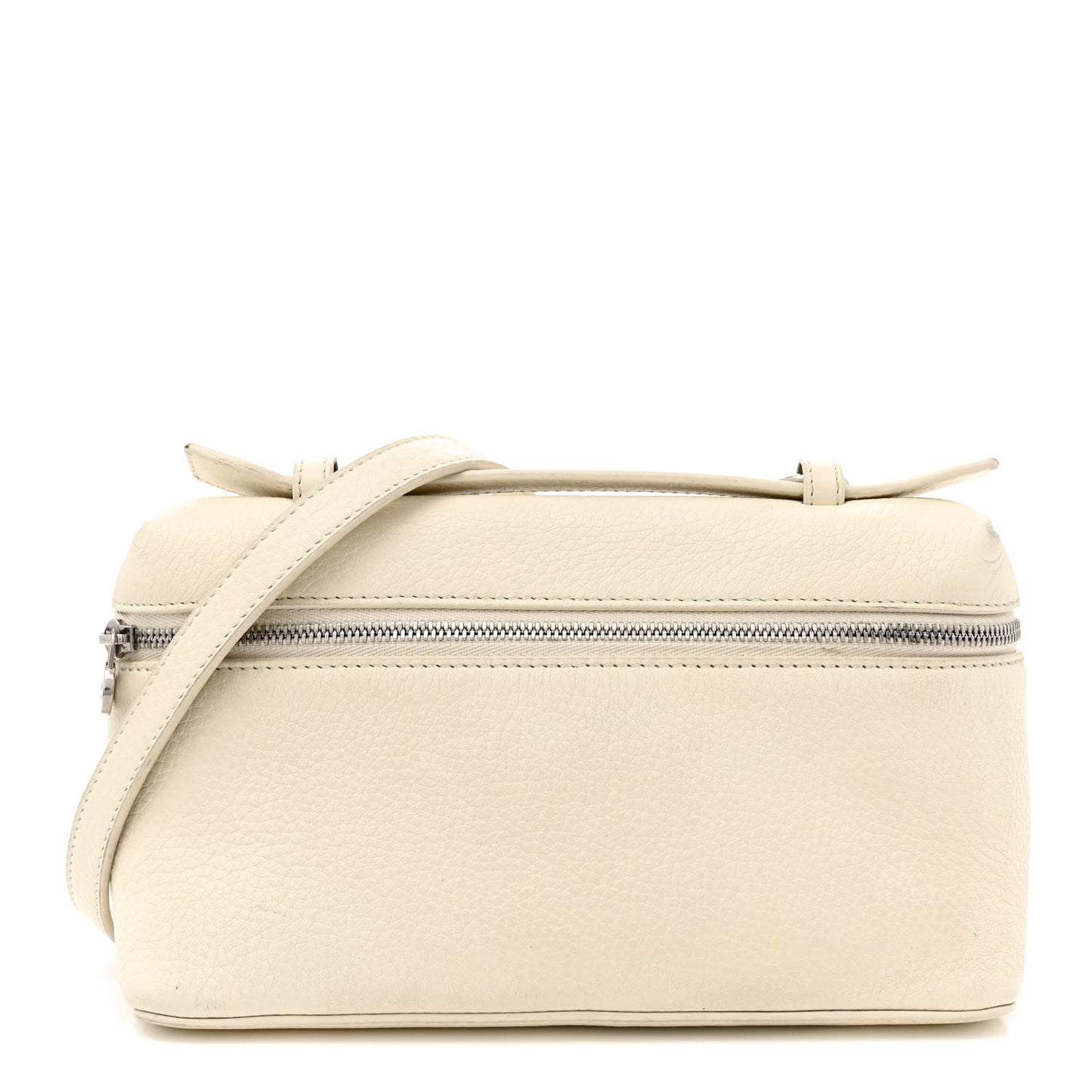 Grained Calfskin L19 Extra Pocket Pouch Whisper White