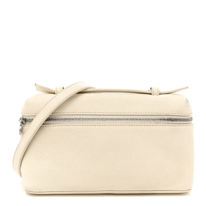 Loro Piana Grained Calfskin L19 Extra Pocket Pouch Whisper White 1 of 14