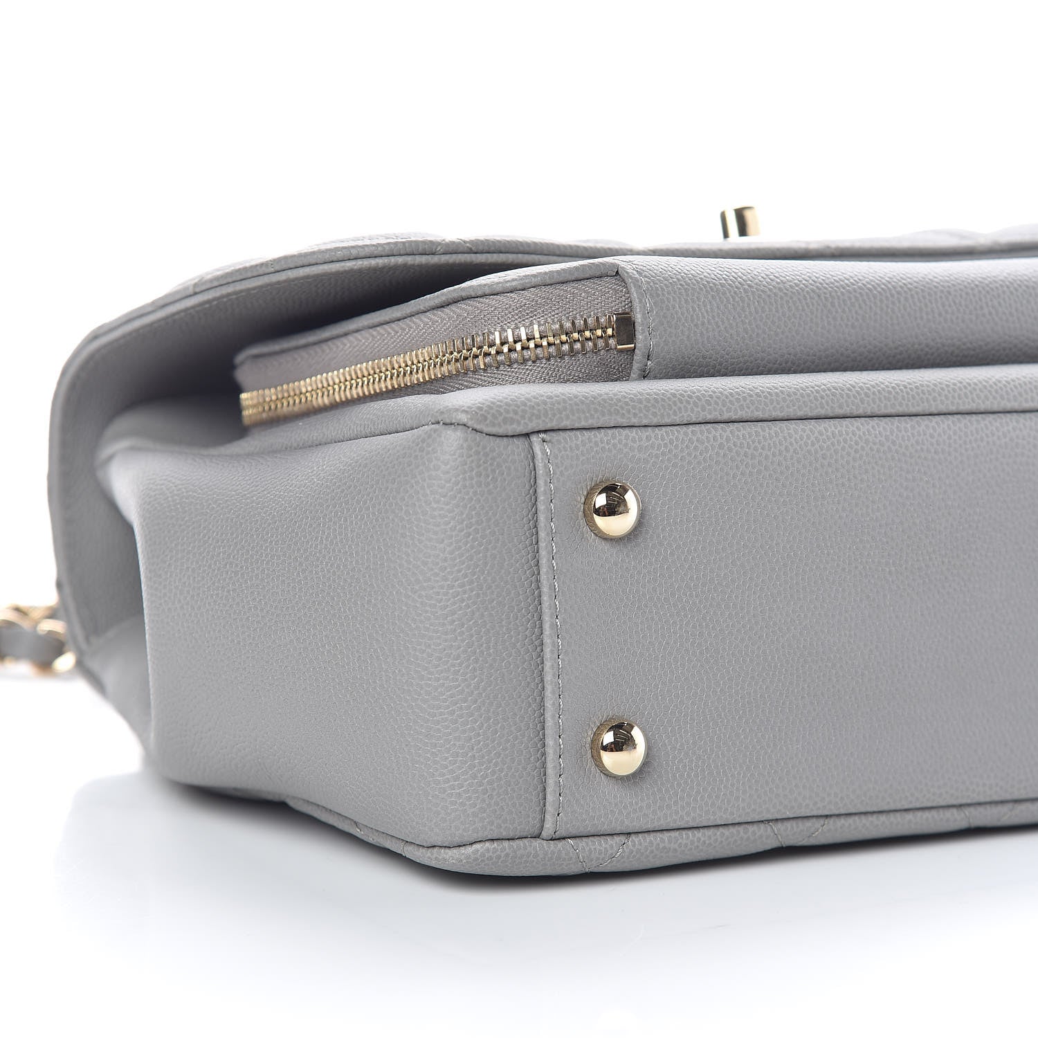Chanel Caviar Quilted Medium Business Affinity Flap Grey 5 of 11