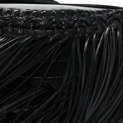 Christian Dior Grained Calfskin Large Fringe Bobby Flap Black 7 of 7