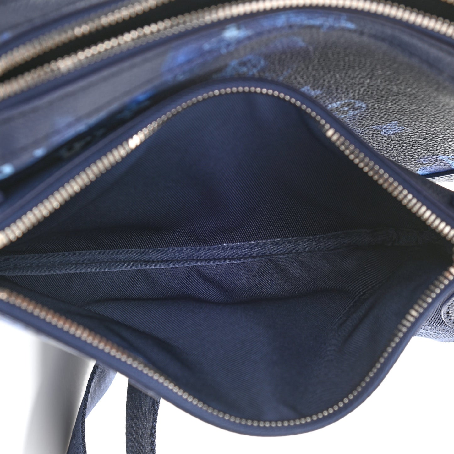 Monogram Ink Watercolor Trio Messenger Bag Blue