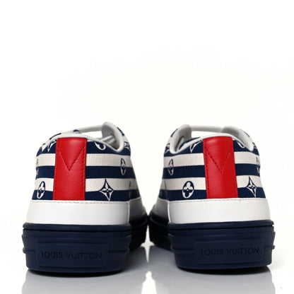 Louis Vuitton Canvas Escale Stellar Sneakers 35 Blue 5 of 8