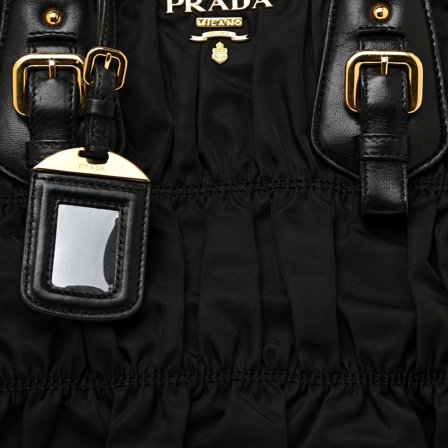 Prada Tessuto Nylon Gaufre Tote Black 6 of 13