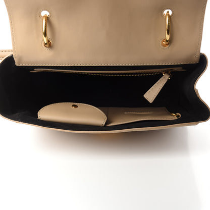 Burberry Trench Calfskin Medium DK88 Top Handle Bag Honey 5 of 12