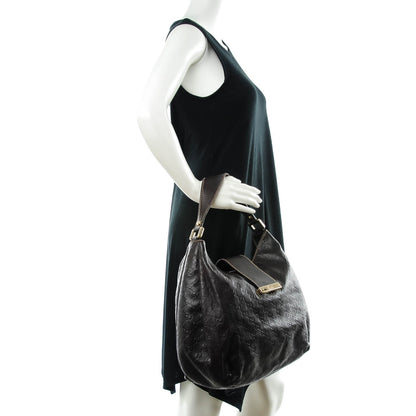 Gucci Guccissima Large New Ladies Web Hobo Dark Brown 2 of 7