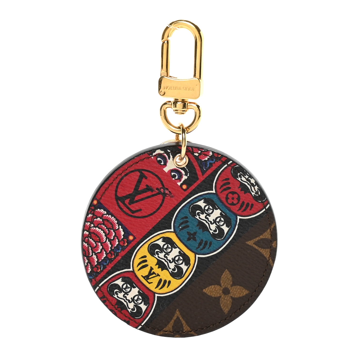 Louis Vuitton Monogram Illustre Kabuki Daruma Bag Charm Key Holder 1 of 4