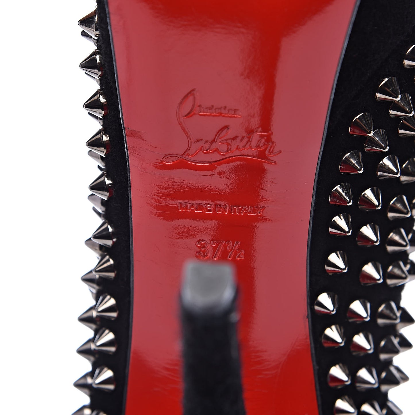 Veau Velours Lady Peep Spikes 150 Pumps 37.5 Black