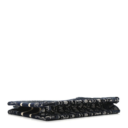 Christian Dior Velvet Oblique Embroidered Mini Book Tote Blue 3 of 10