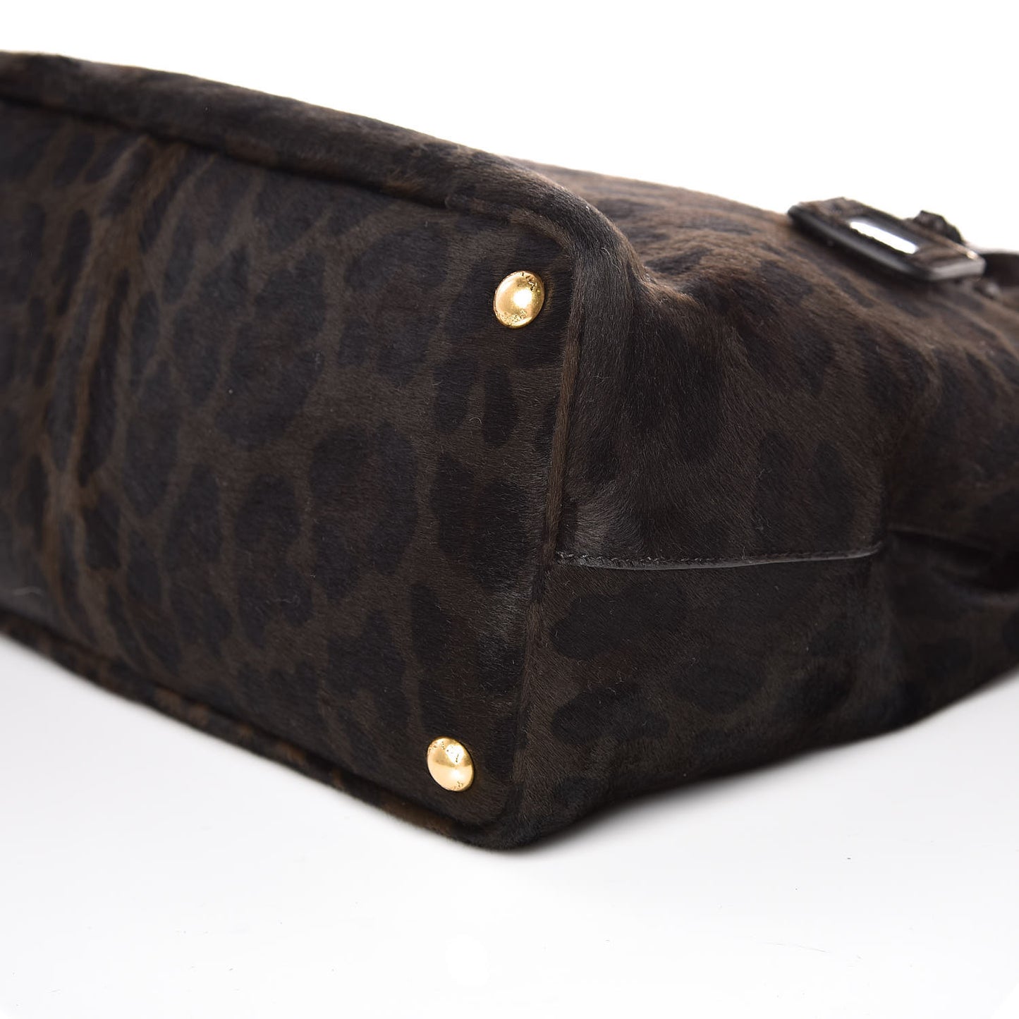 Calf Hair Leopard Print Medium Galleria Double Zip Tote Mimetico