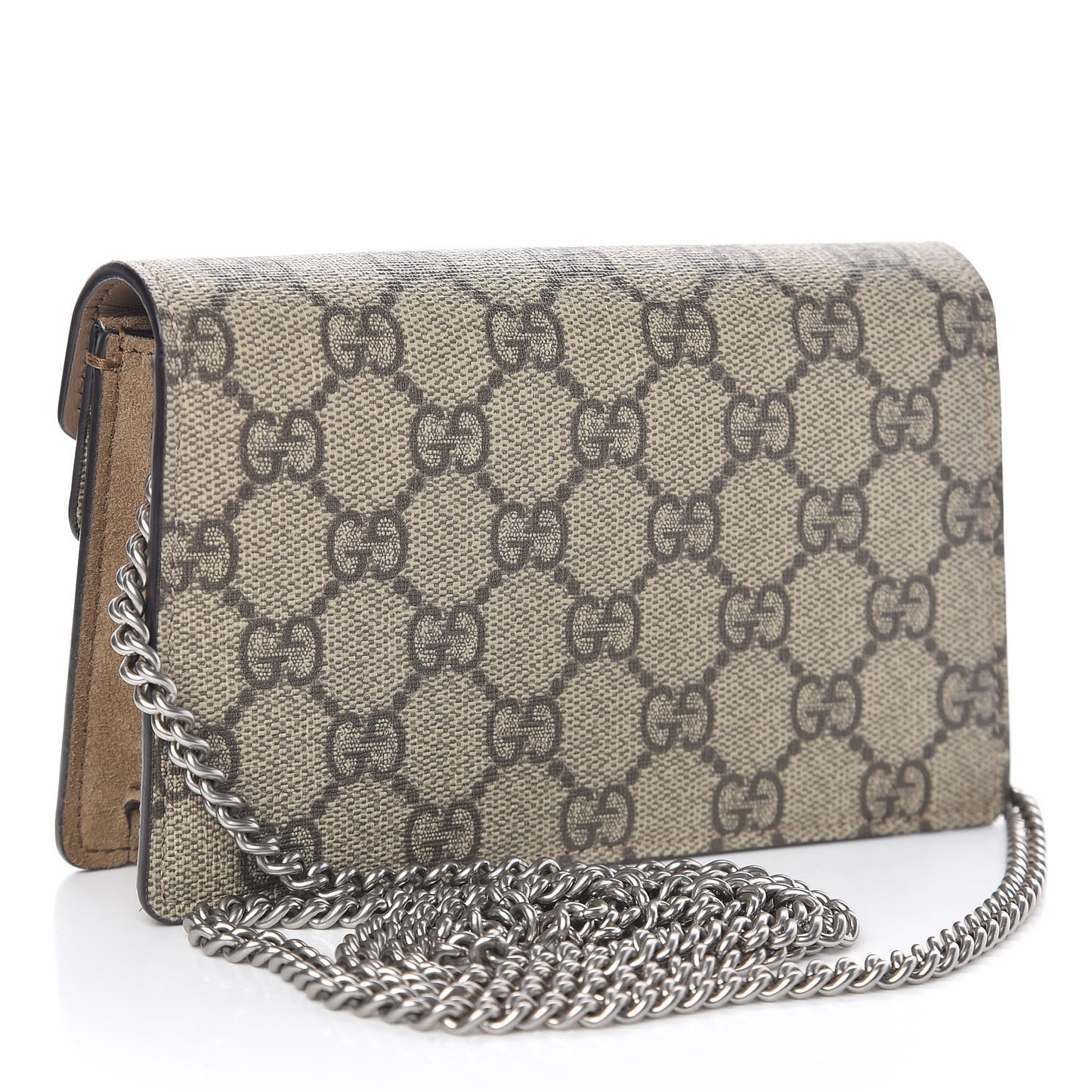 GG Supreme Monogram Super Mini Dionysus Shoulder Bag Taupe