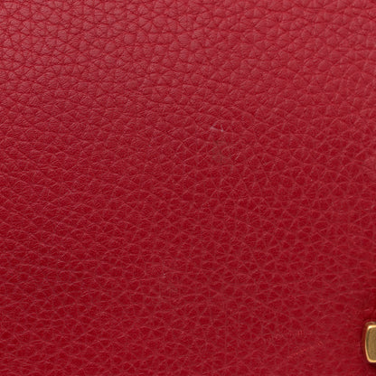 Gucci Calfskin Small GG Marmont Top Handle Bag Vulcanic Red 13 of 13