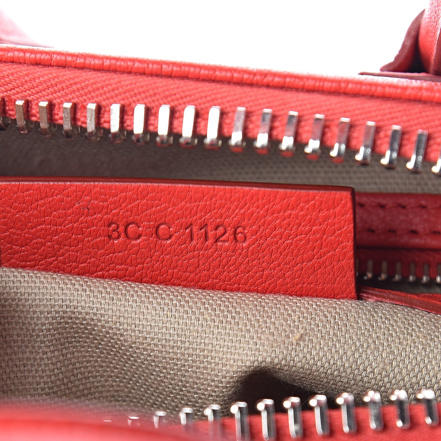 Sugar Goatskin Mini Antigona Medium Red