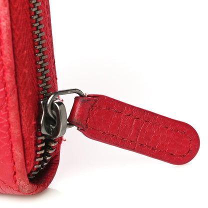 Chanel Caviar Quilted Small Zip Around Wallet Red 19 of 19