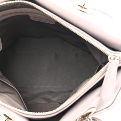 Christian Dior Lambskin Cannage Medium Granville Tote Lilac 5 of 16