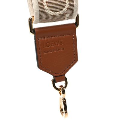 Loewe Calfskin Jacquard Anagram Strap Oak 3 of 4
