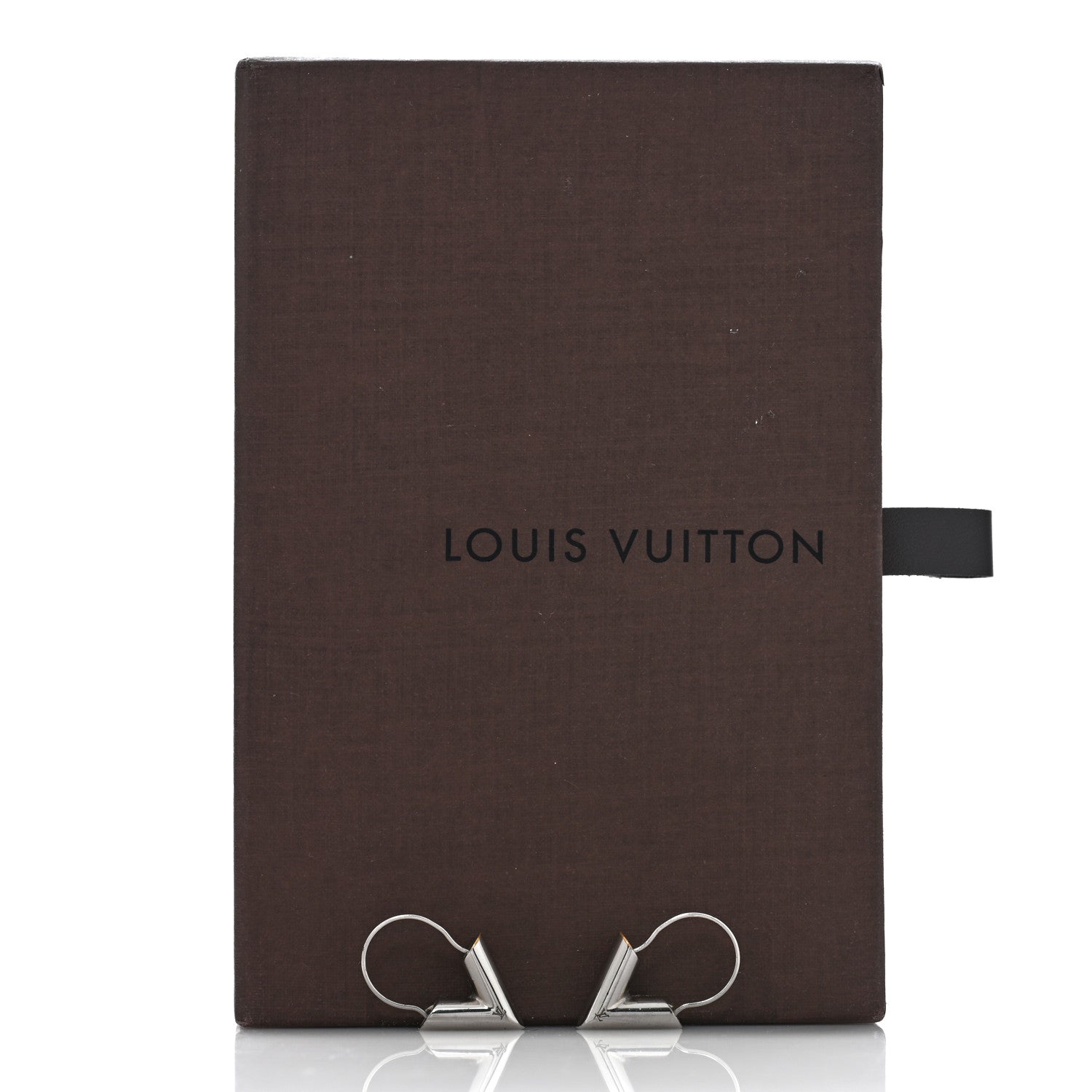 Louis Vuitton Essential V Hoop Earrings Silver 5 of 5