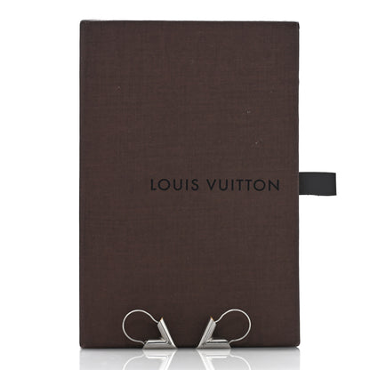 Louis Vuitton Essential V Hoop Earrings Silver 5 of 5