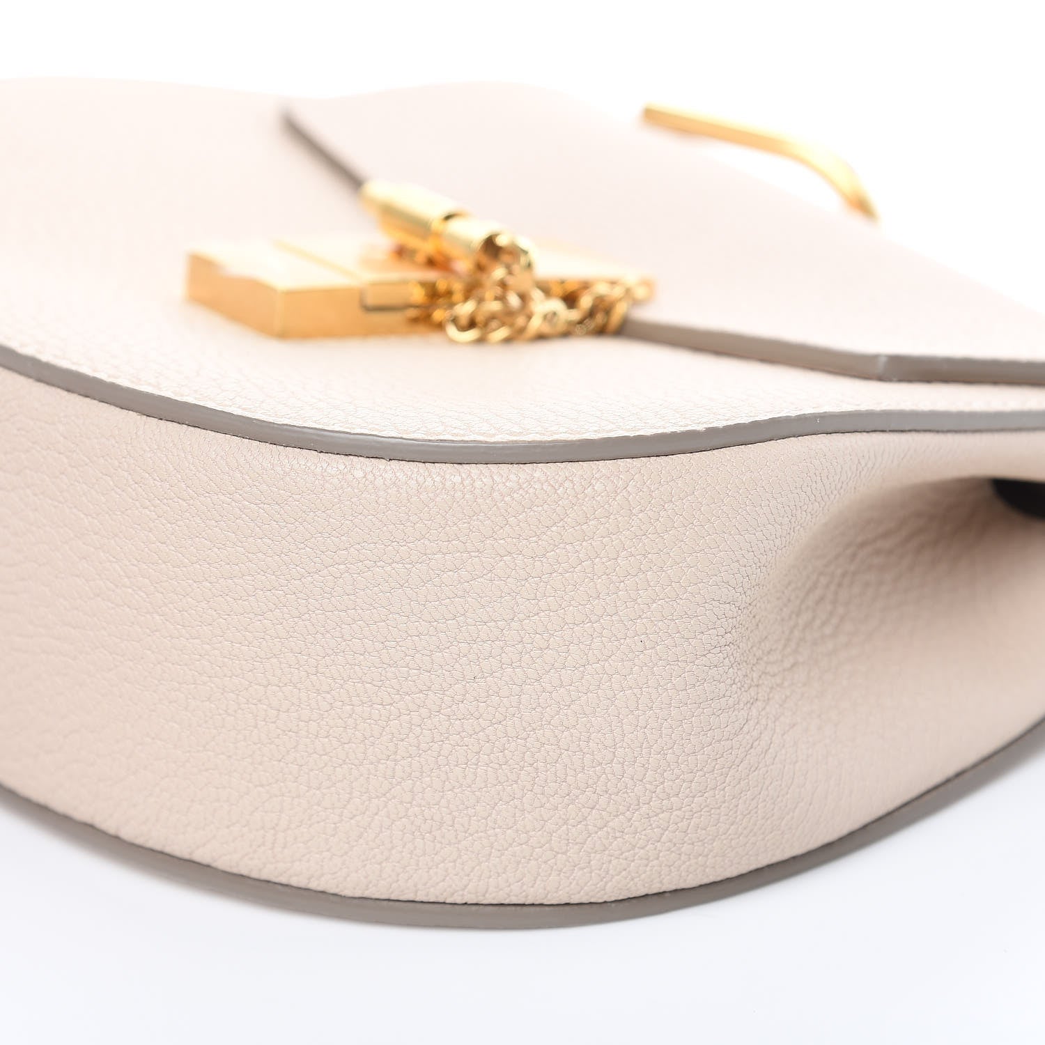 Chloe Grained Lambskin Mini Drew Shoulder Bag Abstract White 9 of 9