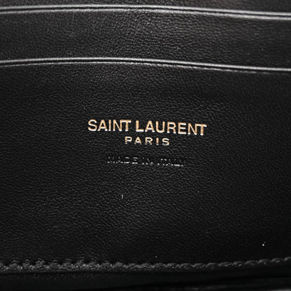 Saint Laurent Calfskin Matelasse Monogram Mini Lou Camera Bag Dark Beige 6 of 13