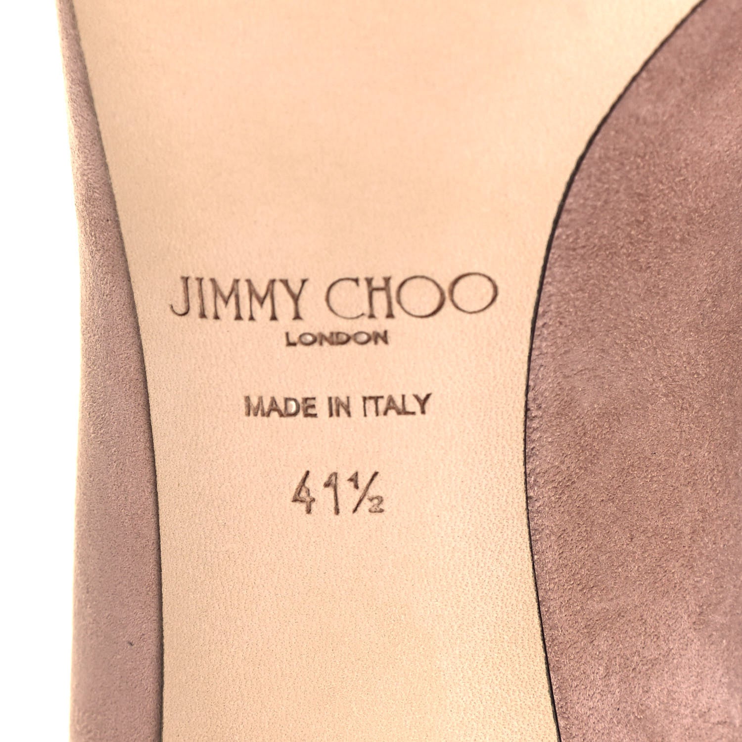 Jimmy Choo Suede Bridget 85 Pumps 41.5 Ballet Pink 6 of 8