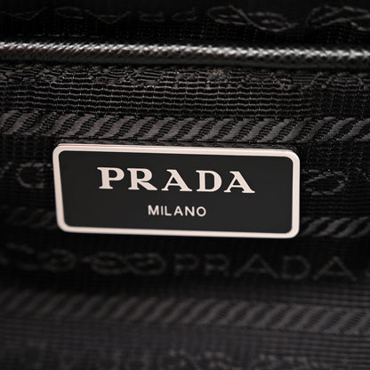 Prada Tessuto Nylon Saffiano Medium Backpack Black 6 of 9