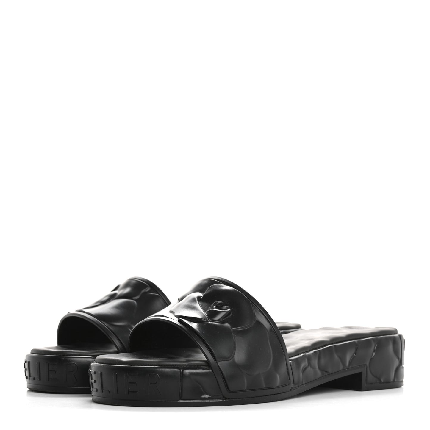 Rubber Atelier 03 Rose Edition 25/40mm Platform Slide Sandals 38 Black