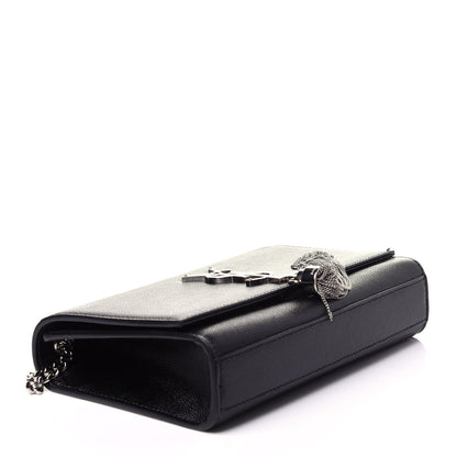 Saint Laurent Calfskin Small Classic Monogram Kate Tassel Satchel Black 4 of 15