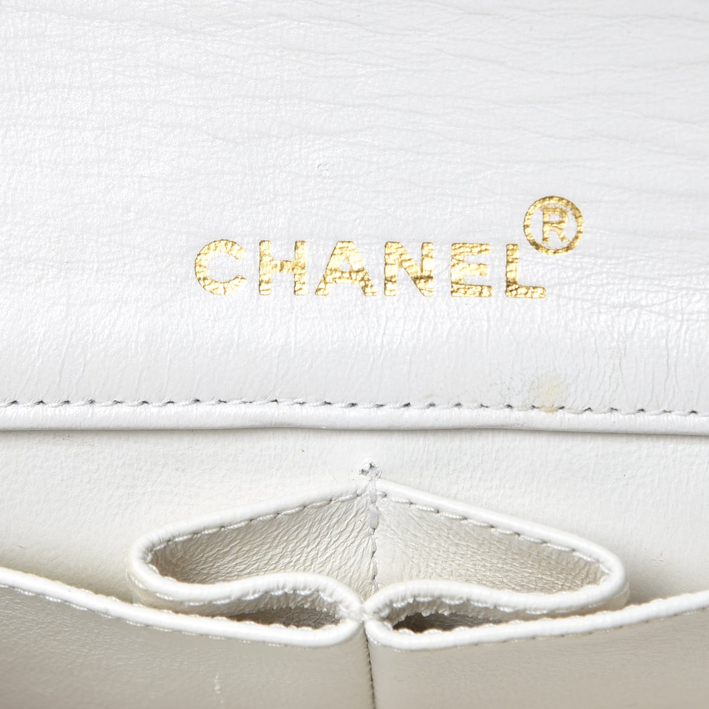 Lambskin Quilted Mini Flap White