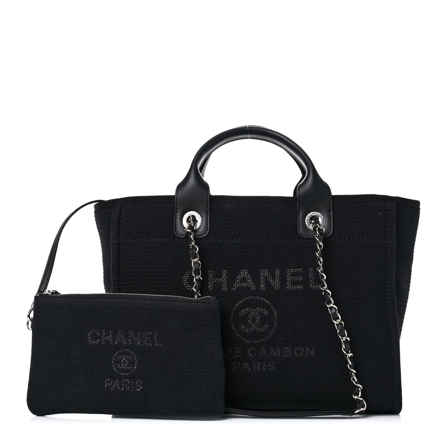 Mixed Fibers Small Deauville Tote Black