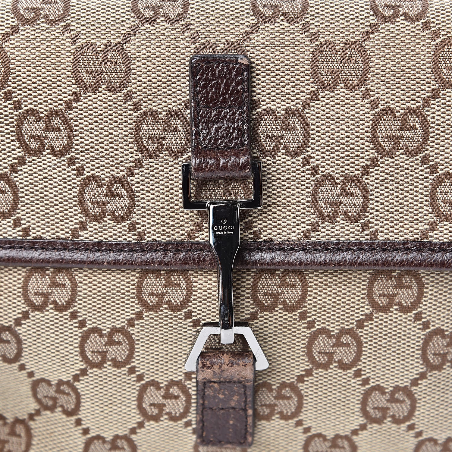 Gucci GG Monogram Flight Belt Bag Dark Brown 8 of 11
