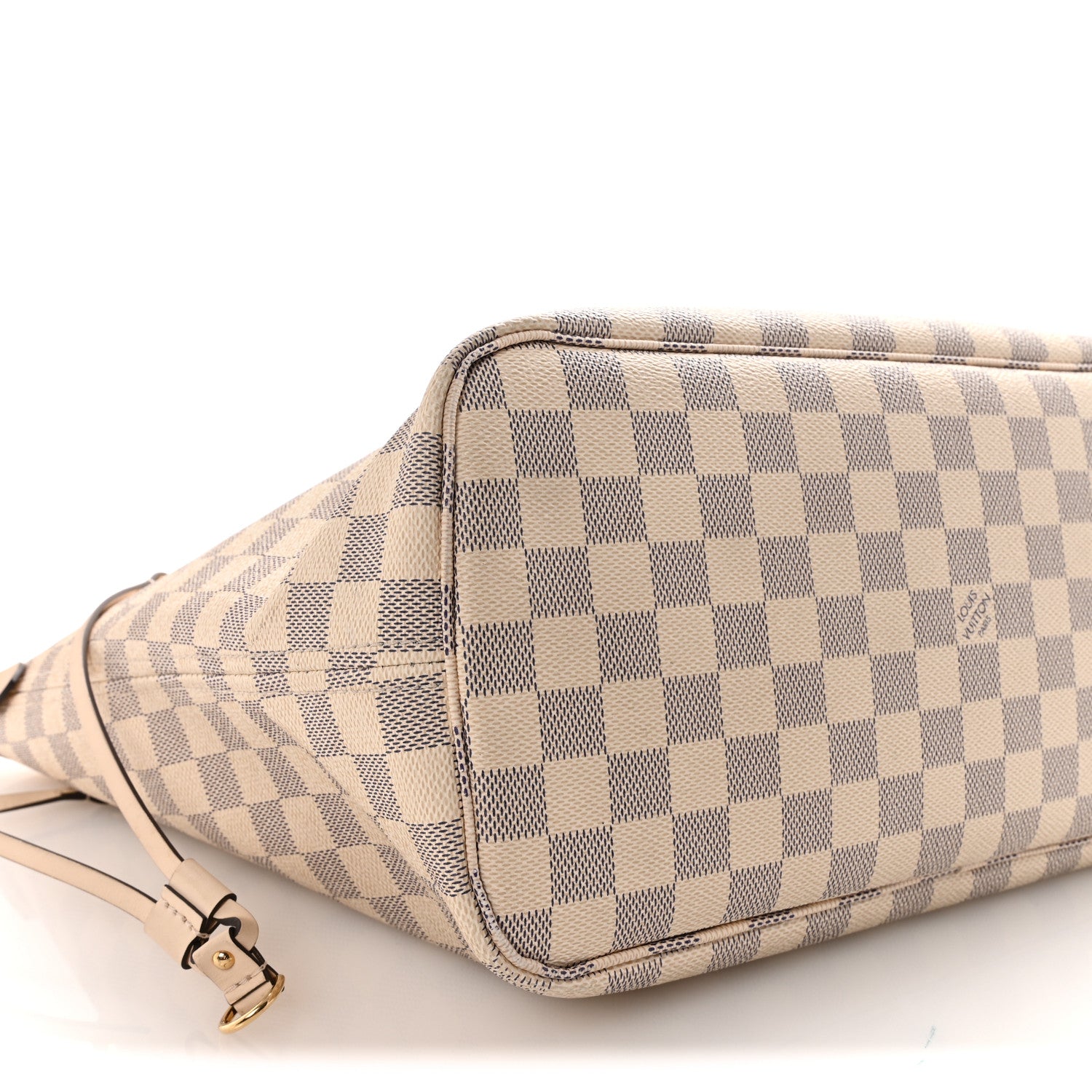 Louis Vuitton Damier Azur Braided Neverfull MM Pink 9 of 10
