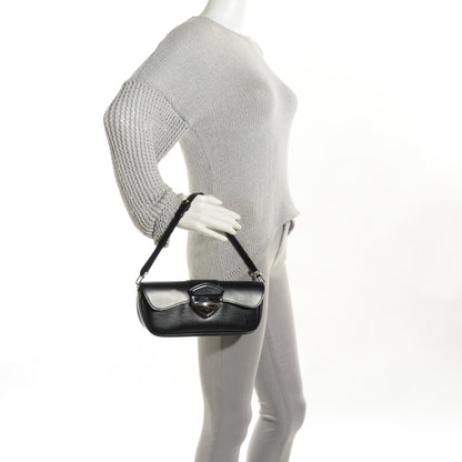 Louis Vuitton Epi Montaigne Clutch Black 2 of 7