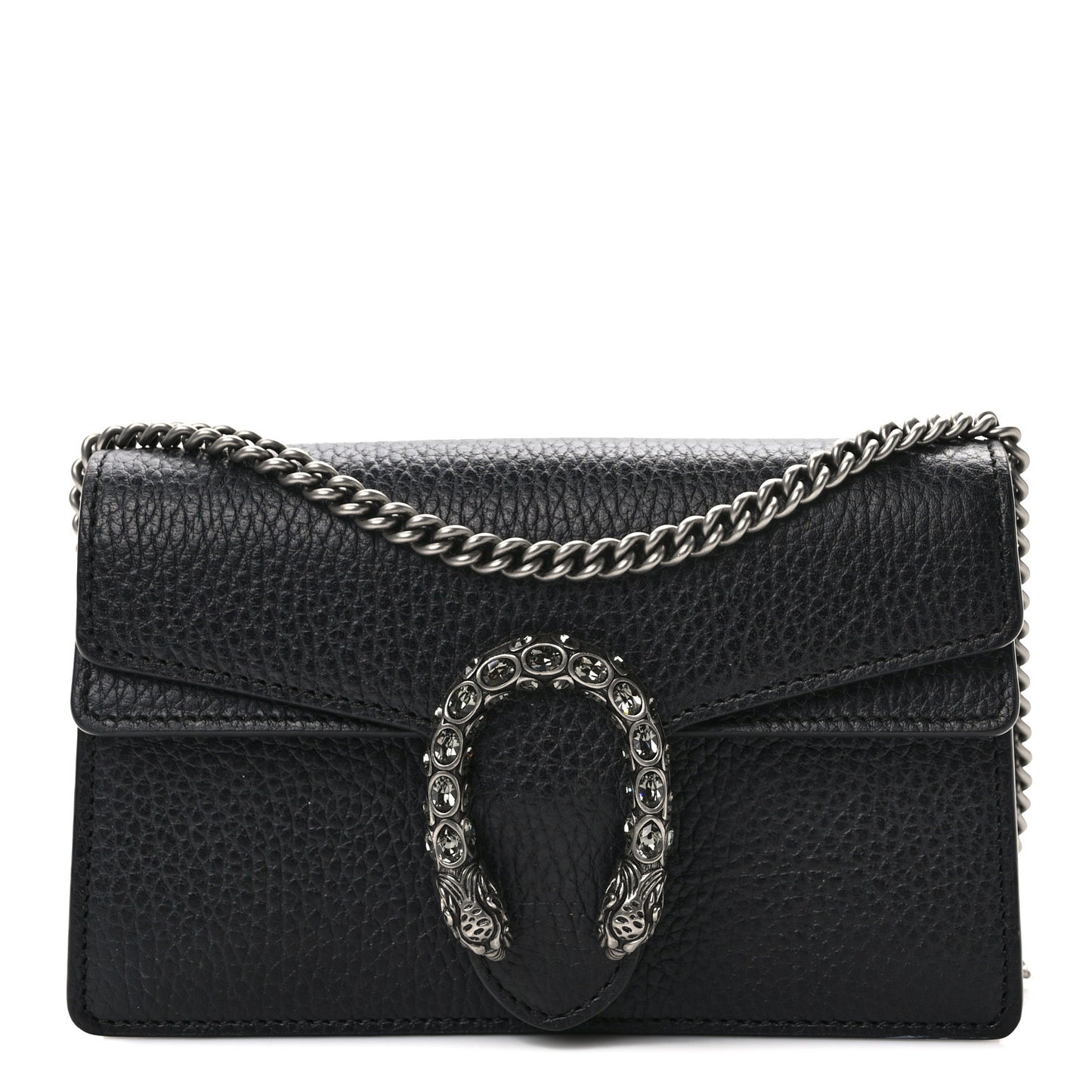 Calfskin Super Mini Dionysus Shoulder Bag Black