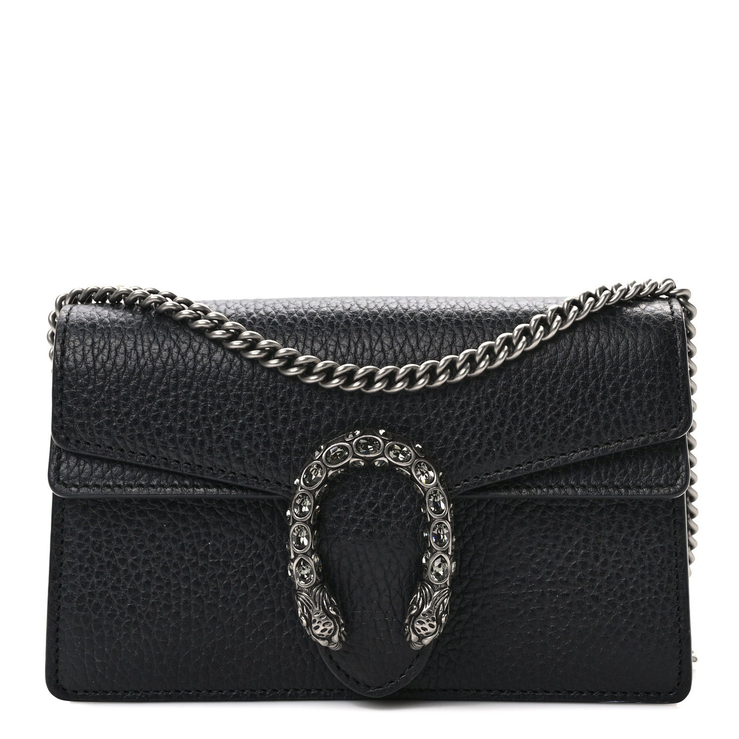 Gucci Calfskin Super Mini Dionysus Shoulder Bag Black 1 of 9