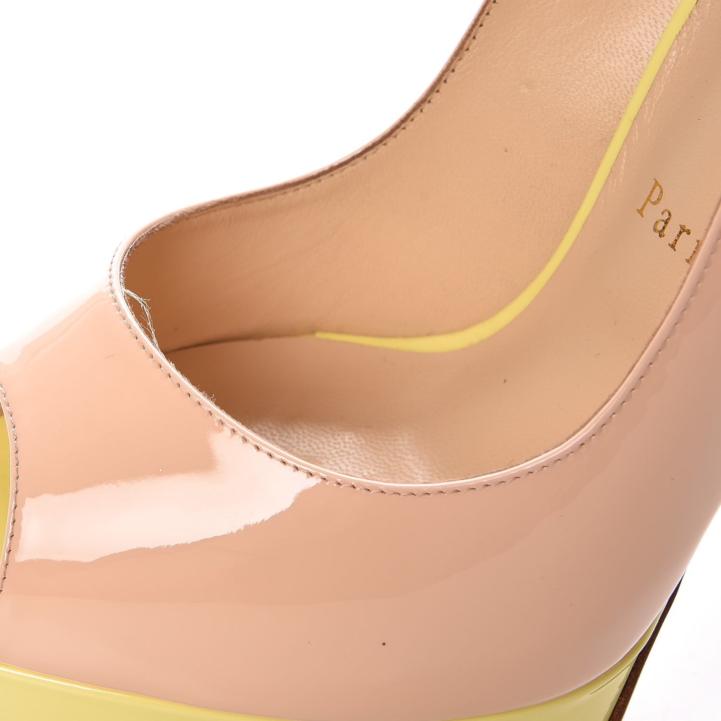 Patent Lady Peep Sling 150 Pumps 39 Poudre