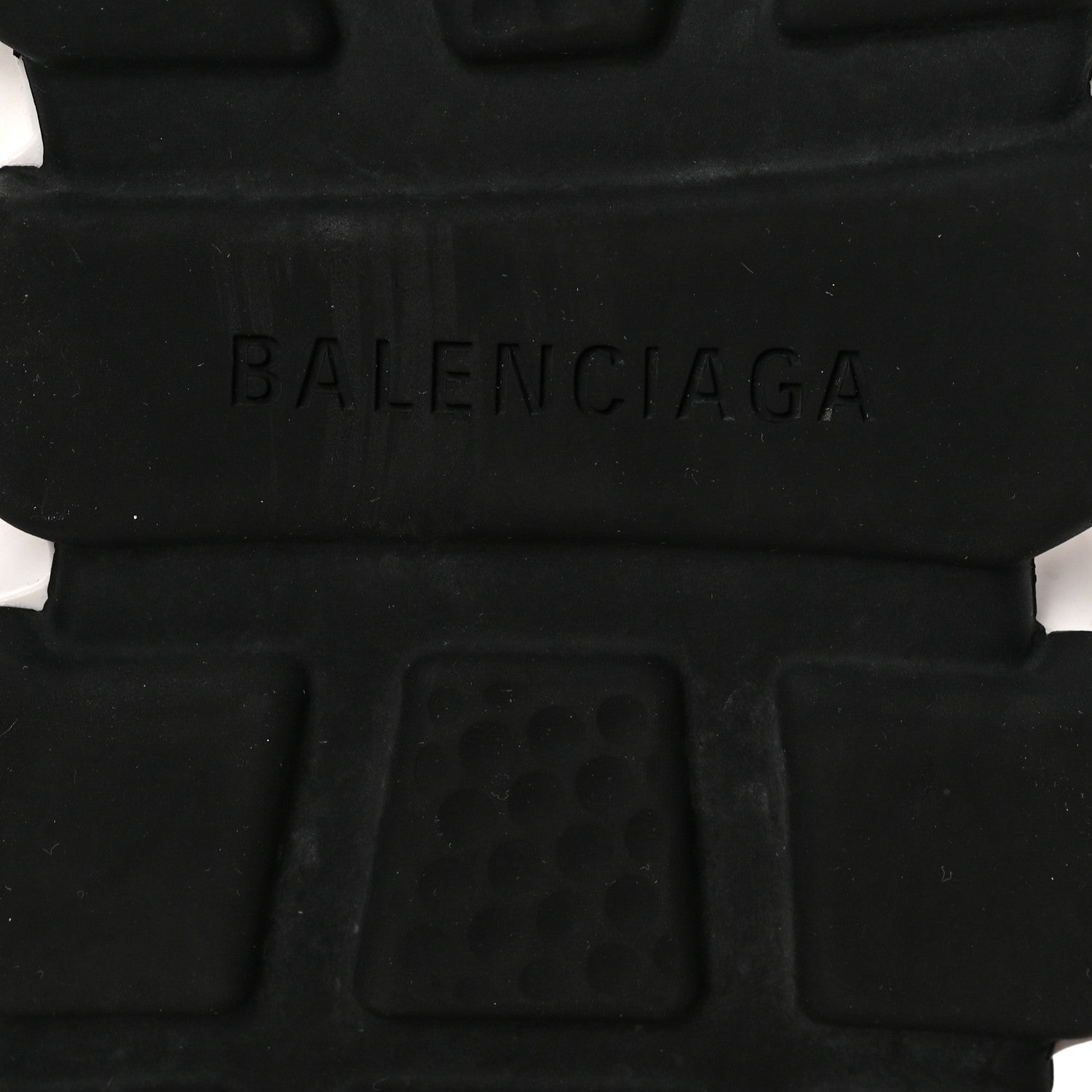Balenciaga Neoprene Knit Allover Logo Bi-Color Sole Womens Speed Sneakers 37 Black White 6 of 8