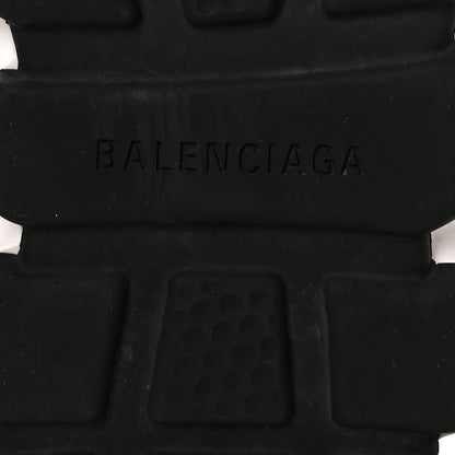 Balenciaga Neoprene Knit Allover Logo Bi-Color Sole Womens Speed Sneakers 37 Black White 6 of 8