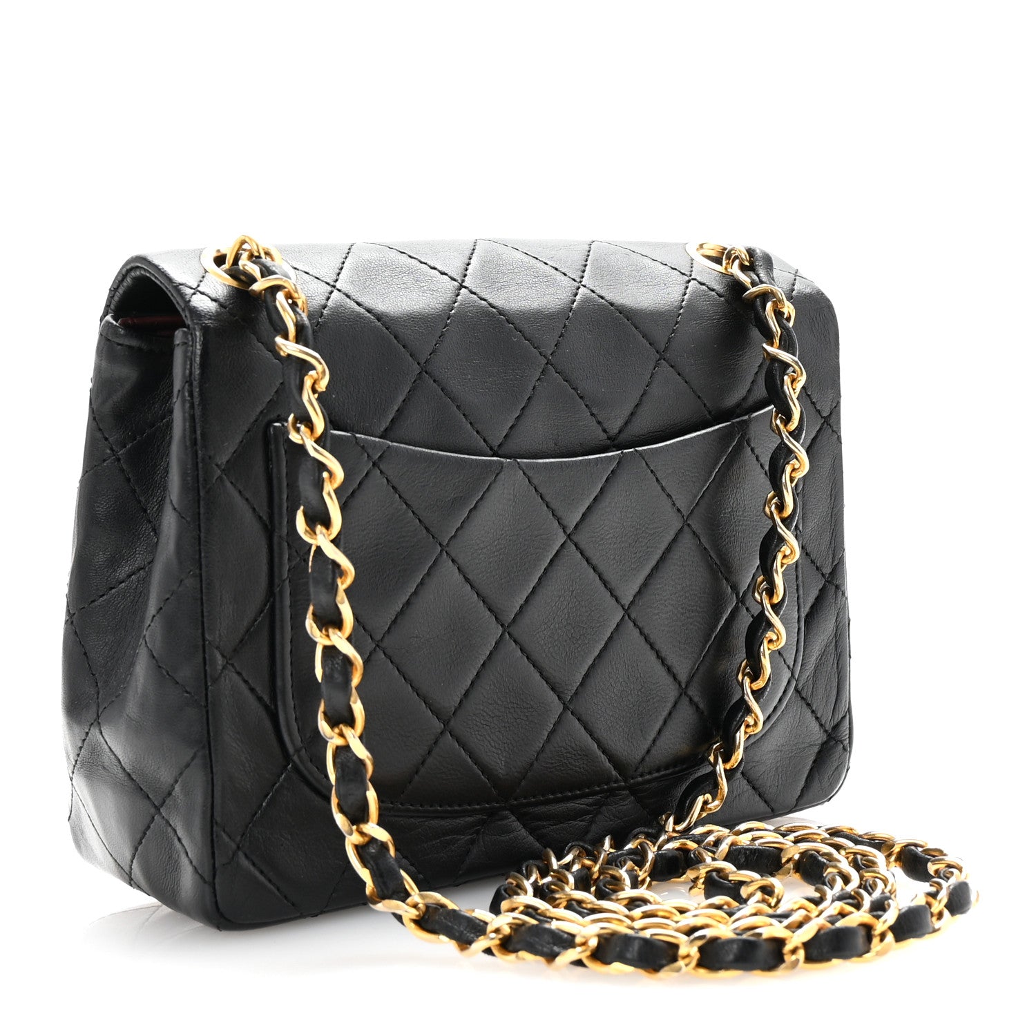 Chanel Lambskin Quilted Mini Square Flap Black 3 of 11