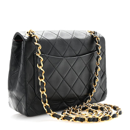 Chanel Lambskin Quilted Mini Square Flap Black 3 of 11