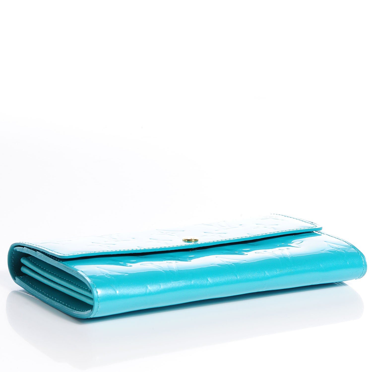 Louis Vuitton Vernis Sarah Wallet Blue Lagon 4 of 7