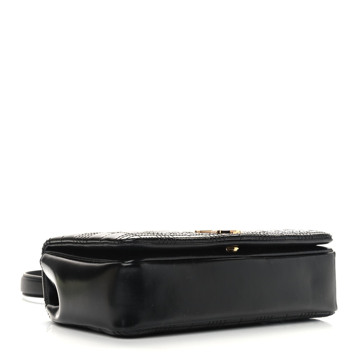 Burberry Patent Quilted Horseferry Print Small Lola Bag Black 4 of 9