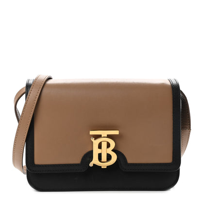 Burberry Calfskin Small TB Envelope Clutch Bag Malt Brown 1 of 10