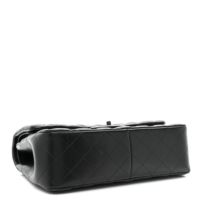 Chanel Lambskin Quilted Jumbo Double Flap So Black 4 of 16