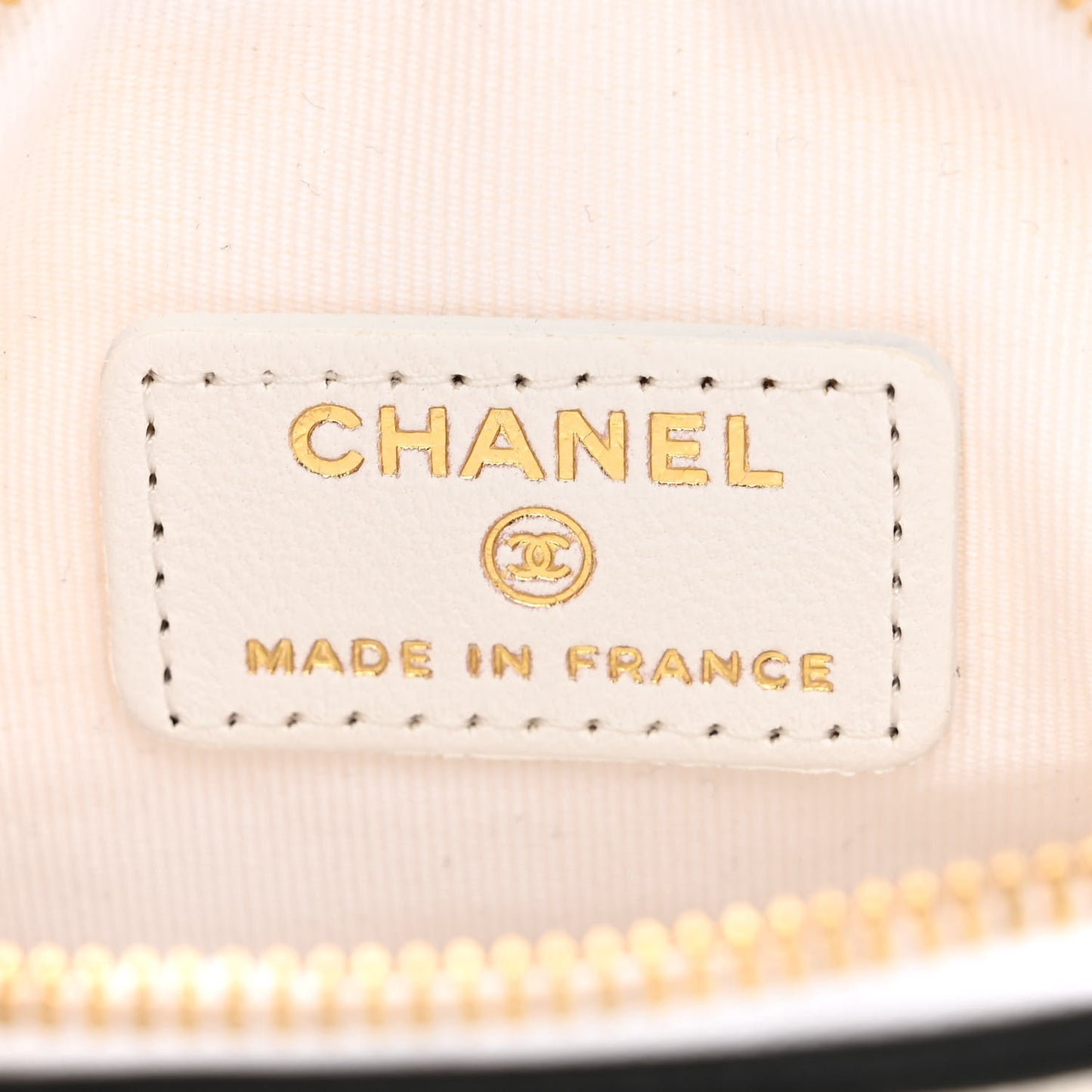 Canvas Calfskin Tennis Racket Mini Bag White Black