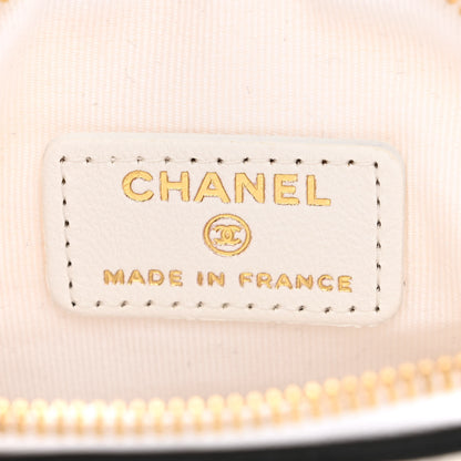 Chanel Canvas Calfskin Tennis Racket Mini Bag White Black 7 of 11