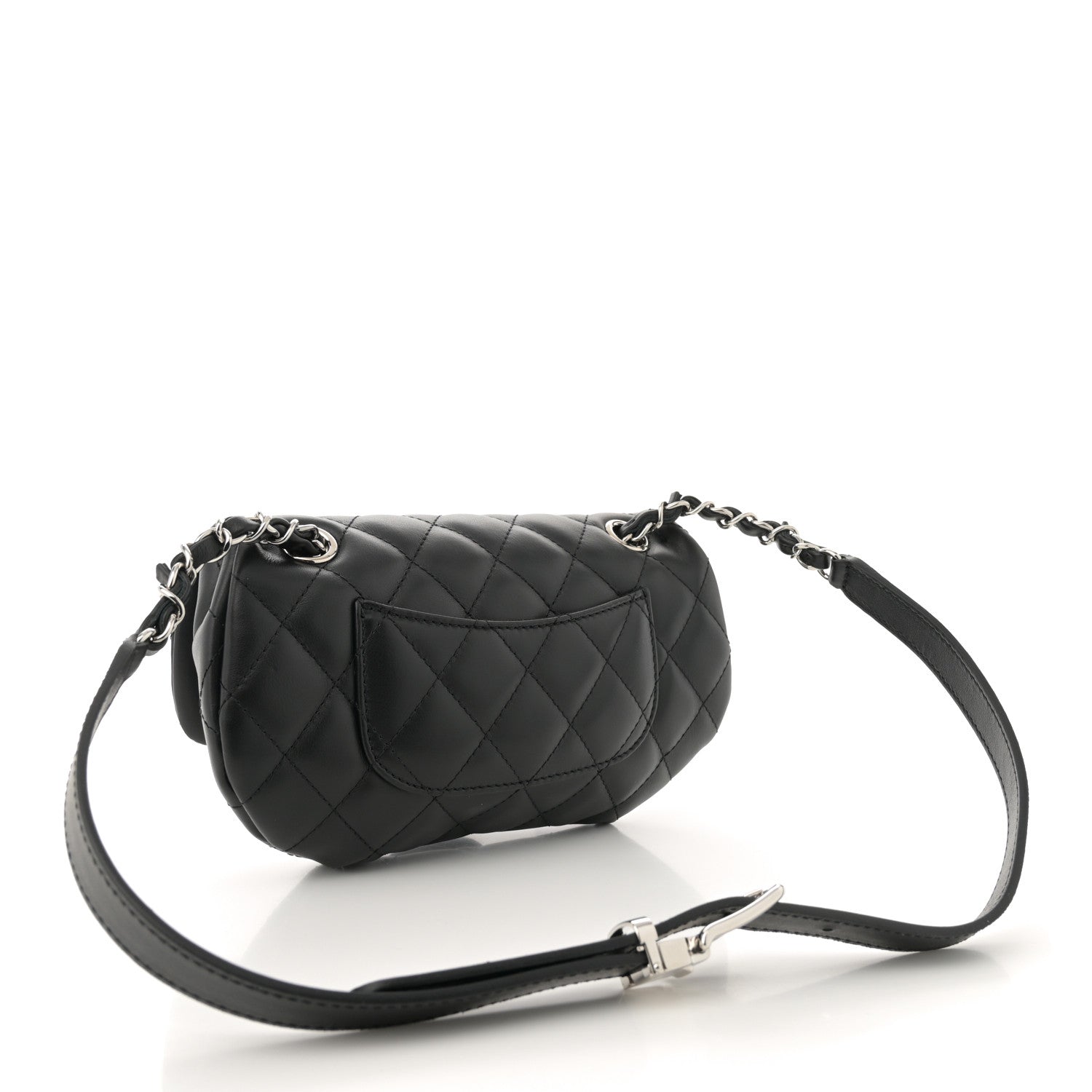 Chanel Calfskin Quilted CC Uniform Flap Belt Bag Black 3 of 10