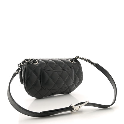 Chanel Calfskin Quilted CC Uniform Flap Belt Bag Black 3 of 10