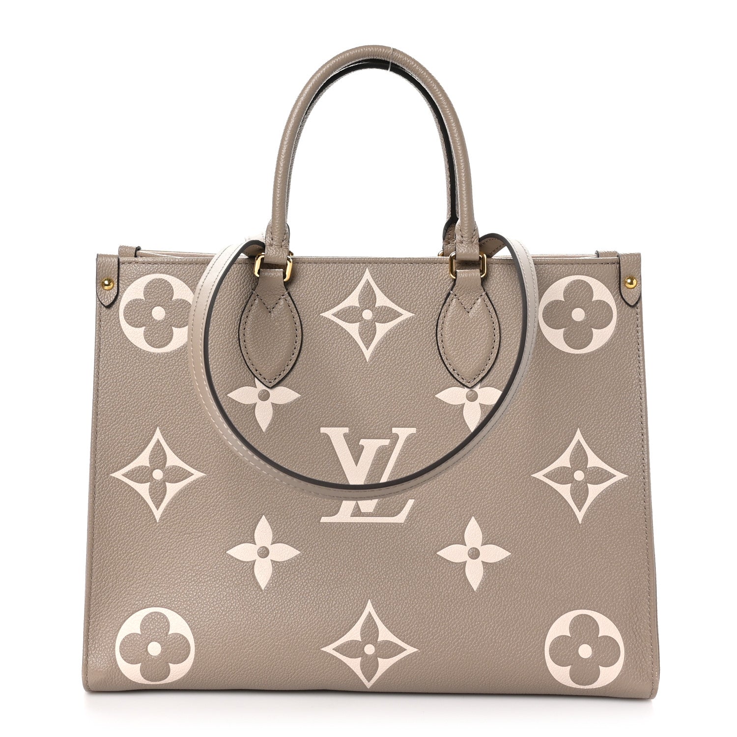 Louis Vuitton Empreinte Monogram Giant Onthego MM Tourterelle Creme 1 of 9