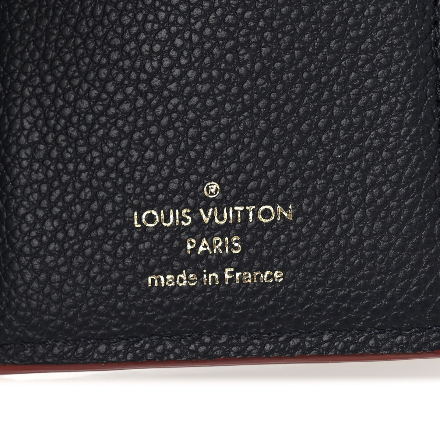 Empreinte Victorine Wallet Marine Rouge